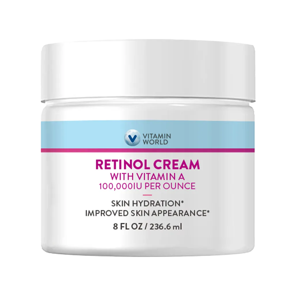 Retinol Cream with Vitamin A 100,000IU per ounce 236.6ml