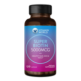 Super Biotin 5000mcg 120ct Capsules