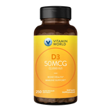 Vitamin D3 50mcg (2000 IU) 250ct Softgels