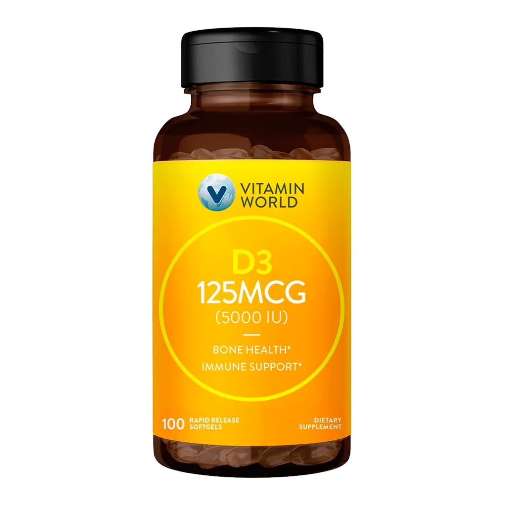 D3 125mcg (5000 IU) 100ct Softgels