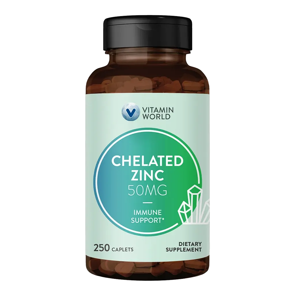 Chelated Zinc 50mg 250ct Caplets