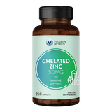 Chelated Zinc 50mg 250ct Caplets
