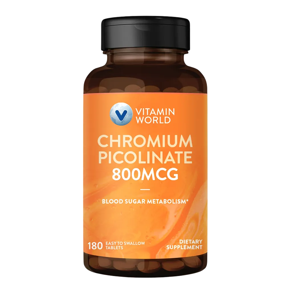 Chromium Picolinate 800mcg 180ct Tablets