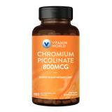 Chromium Picolinate 800mcg 180ct Tablets