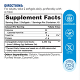 CLA 90ct Softgels – Supplement Facts