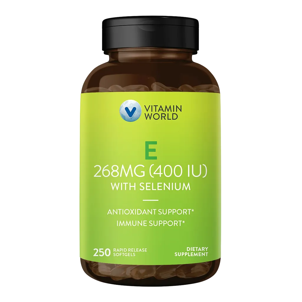 E 268mg (400 IU) with Selenium 250ct Softgels