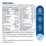 Ultra 360 Men's Multi One Daily 90ct Caplets – Supplement Facts