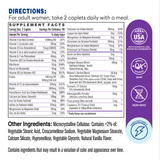 Ultra 360 Women's Multi 180ct Caplets – Supplement Facts