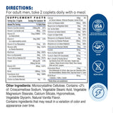 Ultra 360 Men's Multi 180ct Caplets – Supplement Facts