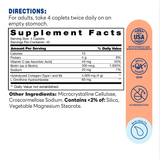 Collagen Peptides Type I & III Hydrolyzed Collagen W/ Vitamin C & Biotin 180ct Caplets – Supplement Facts