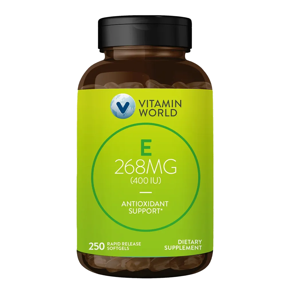 Natural Vitamin E 268mg (400 IU) 250ct Softgels