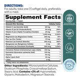 High Potency Blood Sugar Support 120ct Caplets – Supplement Facts