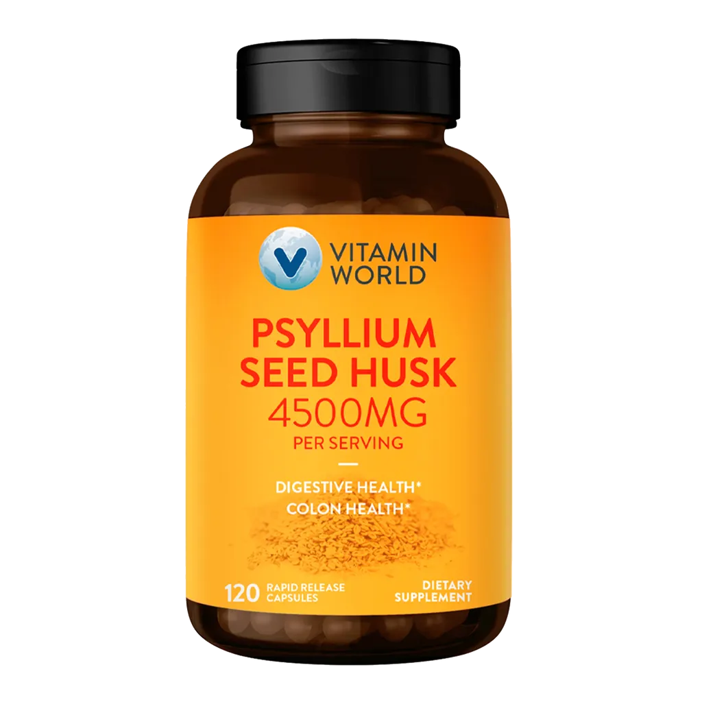 Psyllium Seed Husk 4500mg 120ct Capsules