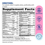 Hair, Skin & Nails  Type I & II Collagen 120ct Caplets – Supplement Facts