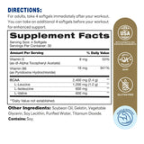 BCAA 2400mg 120ct Softgels – Supplement Facts