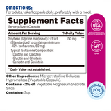 Soy Isoflavones 60ct Capsules – Supplement Facts