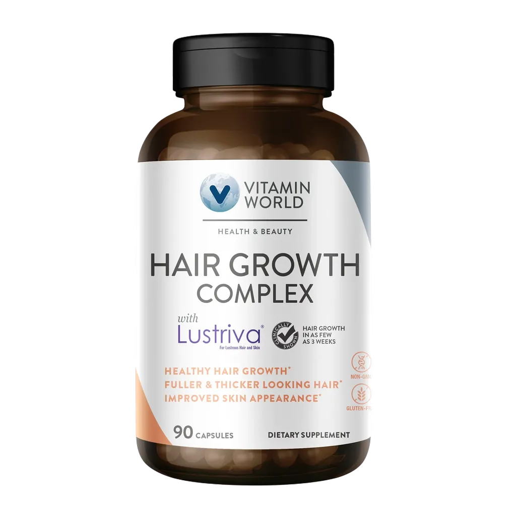 Hair Growth Complex with Lustriva 90ct Capsules