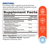 Ginseng Complex 1600mg with Royal Jelly 100ct Capsules – Supplement Facts