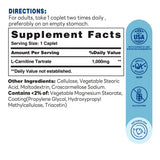 L-Carnitine Tartrate 1000mg 90ct Caplets – Supplement Facts