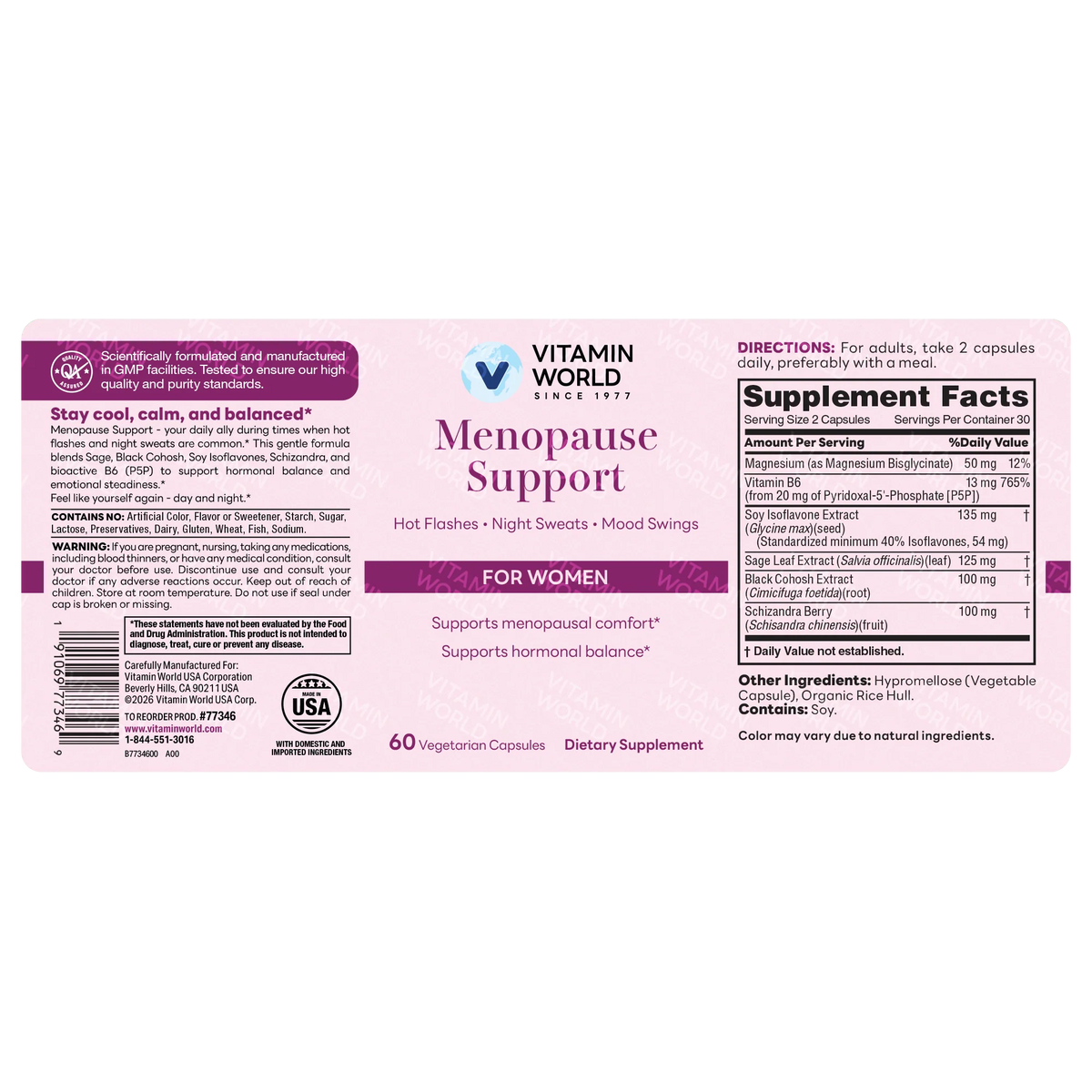 Menopause Support 60ct Capsules – view 6
