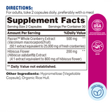 Urinary Health with Whole Cranberries & Hibiscus 60ct Capsules – Supplement Facts
