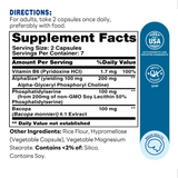 NeuroClear Memory & Focus Capsules 14ct – Supplement Facts