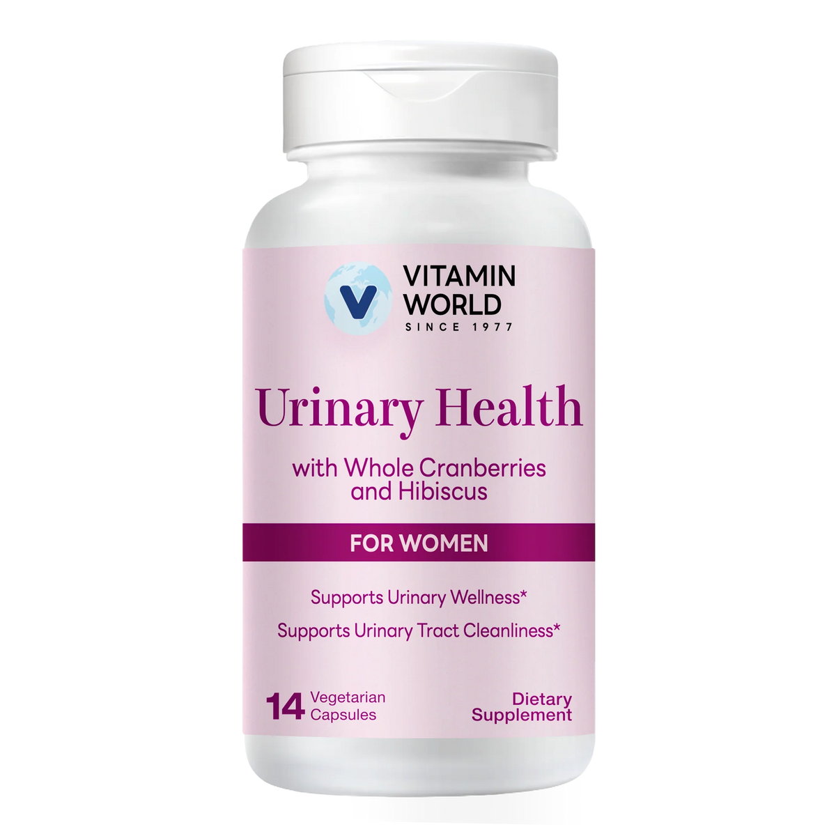 Urinary Health with Whole Cranberries & Hibiscus 14ct Capsules