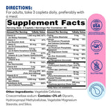 Hair, Skin & Nails Type I & III Collagen 240ct Caplets – Supplement Facts