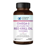 Omega-3 Antarctic Red Krill Oil 1000mg 60ct Softgels