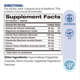 Advanced Sleep Complex with Melatonin 100ct Capsules – Supplement Facts
