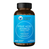 Folic Acid 400mcg (680mcg DFE) 250ct Capsules