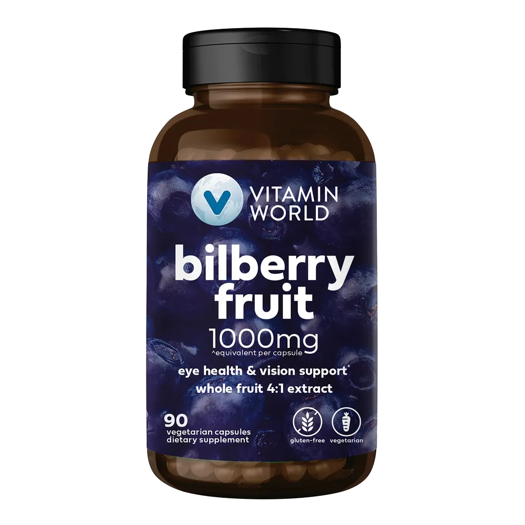 Bilberry Fruit 1000mg 90ct Capsules