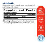 Bee Propolis 500mg 200ct Capsules – Supplement Facts