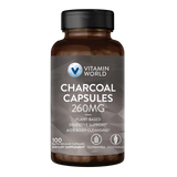 Charcoal Capsules 260mg 100ct Capsules