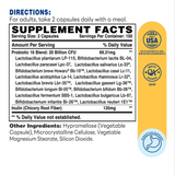 Probiotic 16 300ct Capsules – Supplement Facts