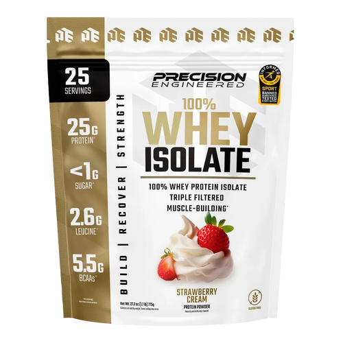 100% Whey Protein Isolate Strawberry Cream 775g Powder