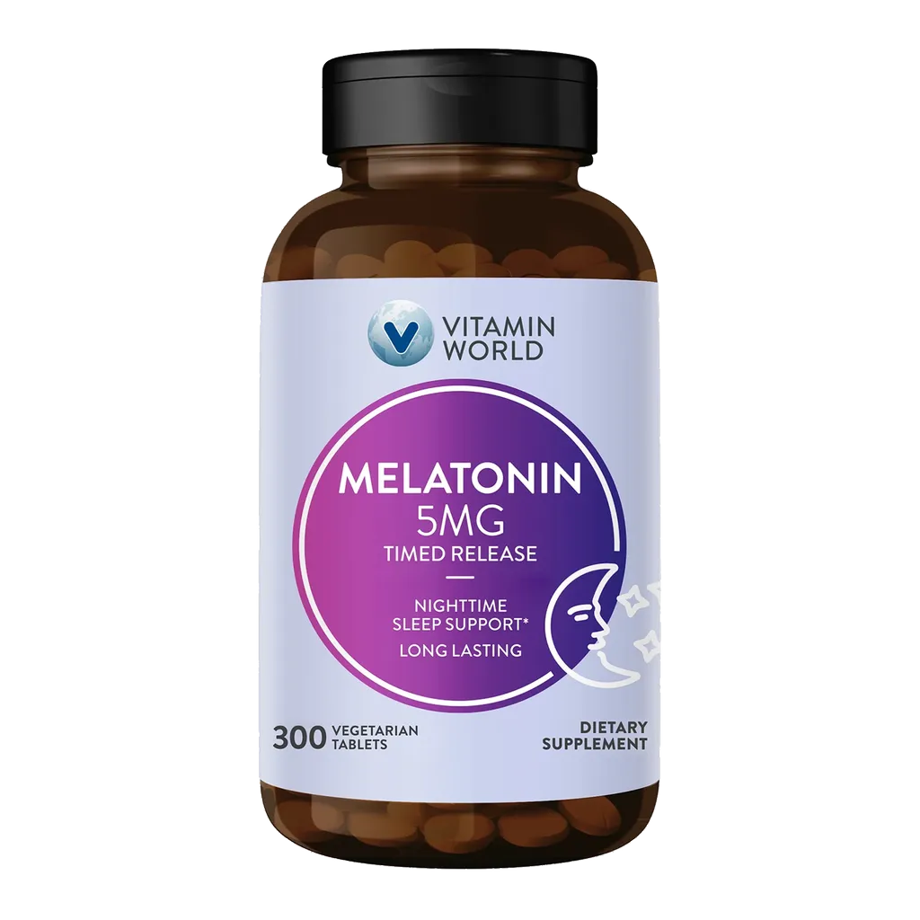Melatonin 5mg Time Release 300ct Tablets