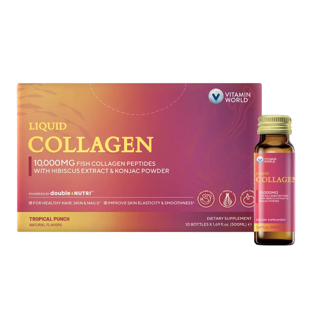 Liquid Collagen 10,000mg Fish Collagen Peptides 10x60ml Liquid
