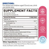 Liquid Collagen 10,000mg Fish Collagen Peptides 10x60ml Liquid – Supplement Facts