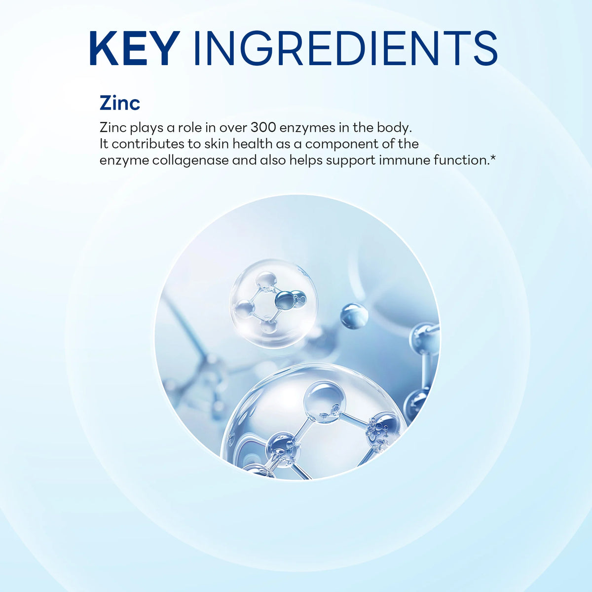 Chelated Zinc 50 mg, Immune Support & Enhanced Absorption, 100 Caplets