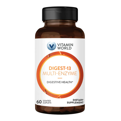 Maximum Strength Digest-13 Multi-Enzyme - 60 Caplets - For Digestive Health