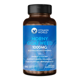 Horny Goat Weed 1000 mg - 90 Capsules - Energy and Vitality, Supports Sexual Well-being, Aids in Athletic Performance