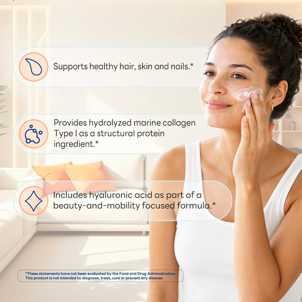 Hydrolyzed Marine Collagen Peptides with Hyaluronic Acid 120ct Capsules
