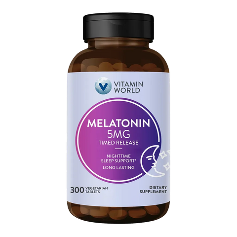 Melatonin 5mg Time Release 300ct Tablets