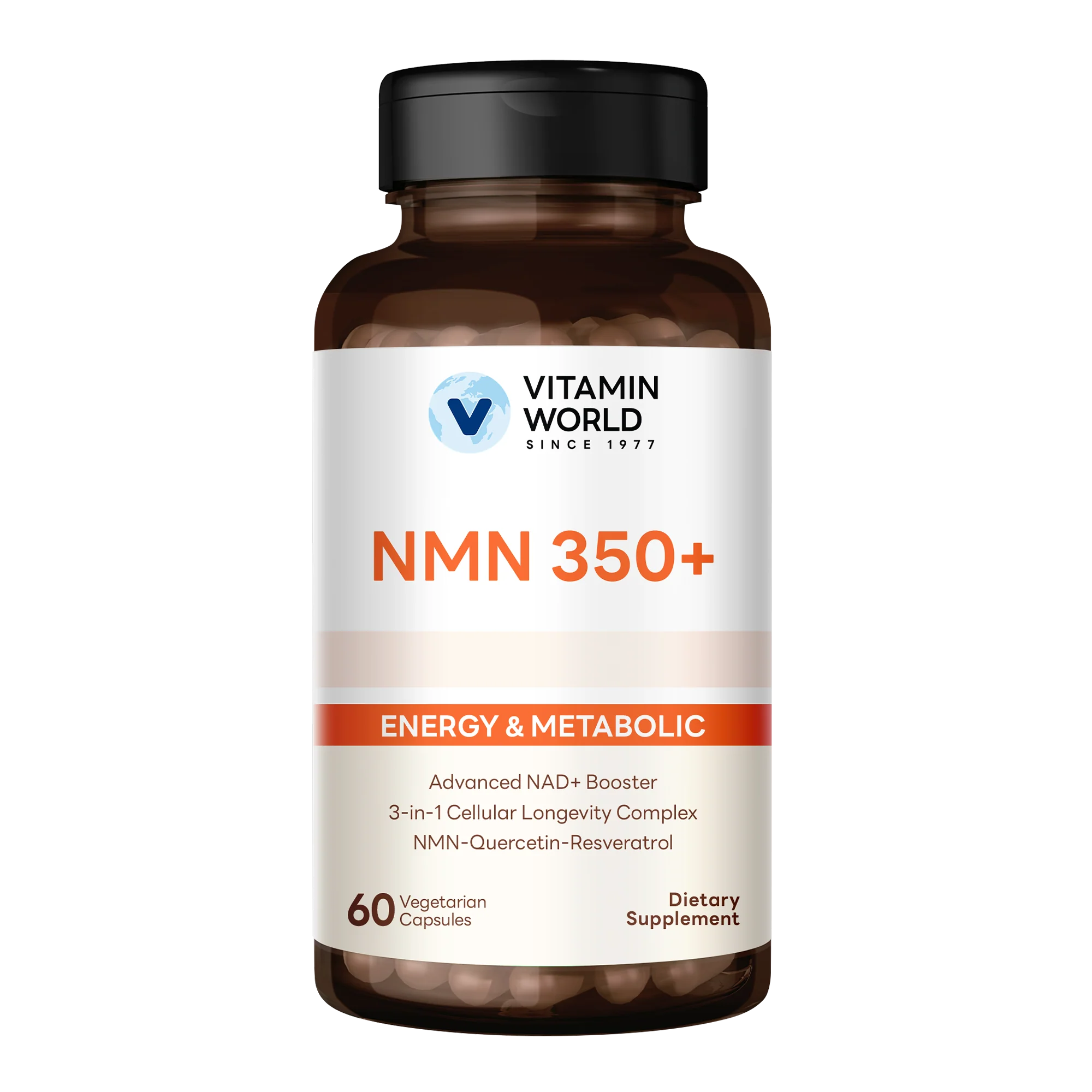 Vitamin World NMN 350 Plus, Energy & Metabolic, 60ct