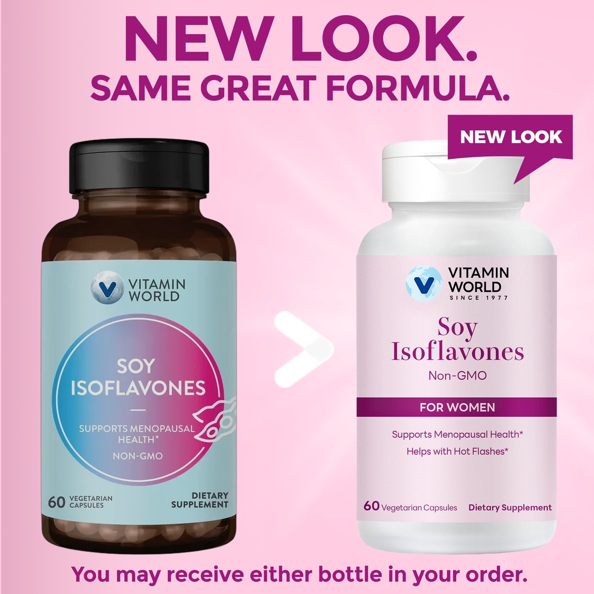 Soy Isoflavones 150 mg – Menopausal Health Support – 60 Vegetarian Capsules