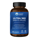 ULTRA 360 Men's Multi - Essential Nutrition, Energy & Metabolism, Immune Support, Brain, Bone & Heart Health - 180 Caplets