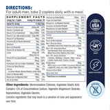 ULTRA 360 Men’s Multivitamin 50 Plus - 180 Caplets - Supplement Facts