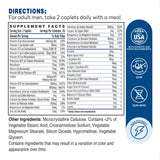 ULTRA 360 Men's Max Multivitamin - 90 Capletst - Supplement Facts