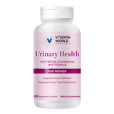 Vitamin World Urinary Health with Whole Cranberries and Hibiscus for Women, 60 Vegetarian Capsules